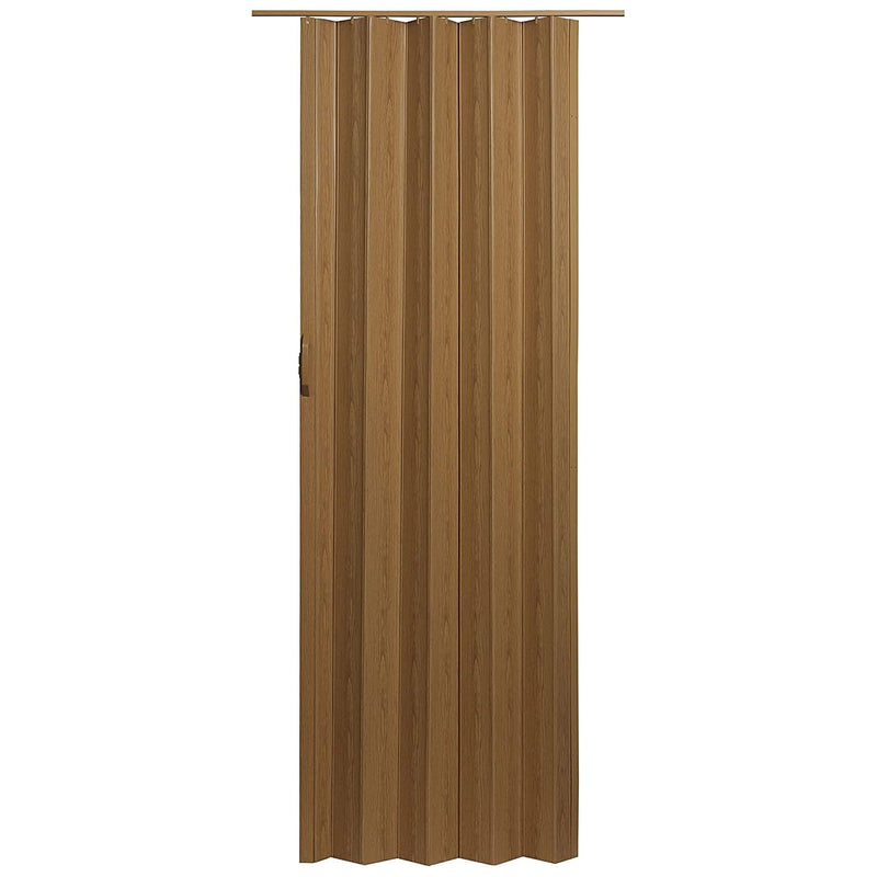 LTL Home Products Via 36" x 80" Vinyl Hinged Single Folding Door,Oak Brown(Used)