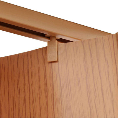 LTL Home Products Via 36" x 80" Vinyl Hinged Single Folding Door, Oak Brown - VMInnovations