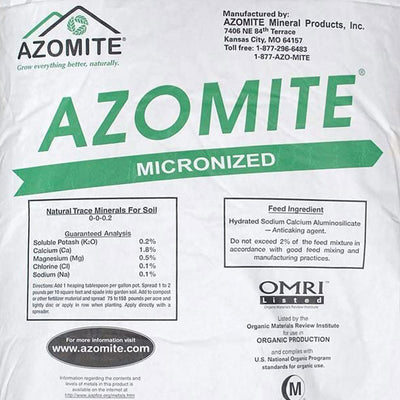 Azomite 44 lbs Micronized Organic Trace Mineral Soil Fertilizer Powder (4 Pack)