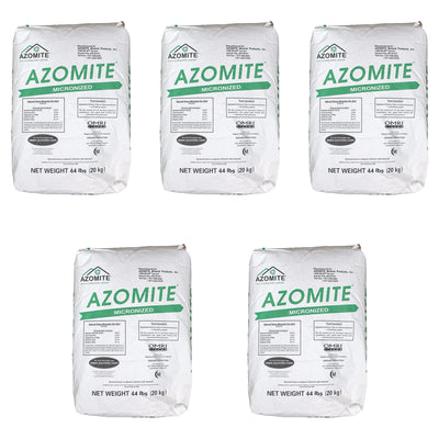 Azomite 44 lbs Micronized Organic Trace Mineral Soil Fertilizer Powder (5 Pack)