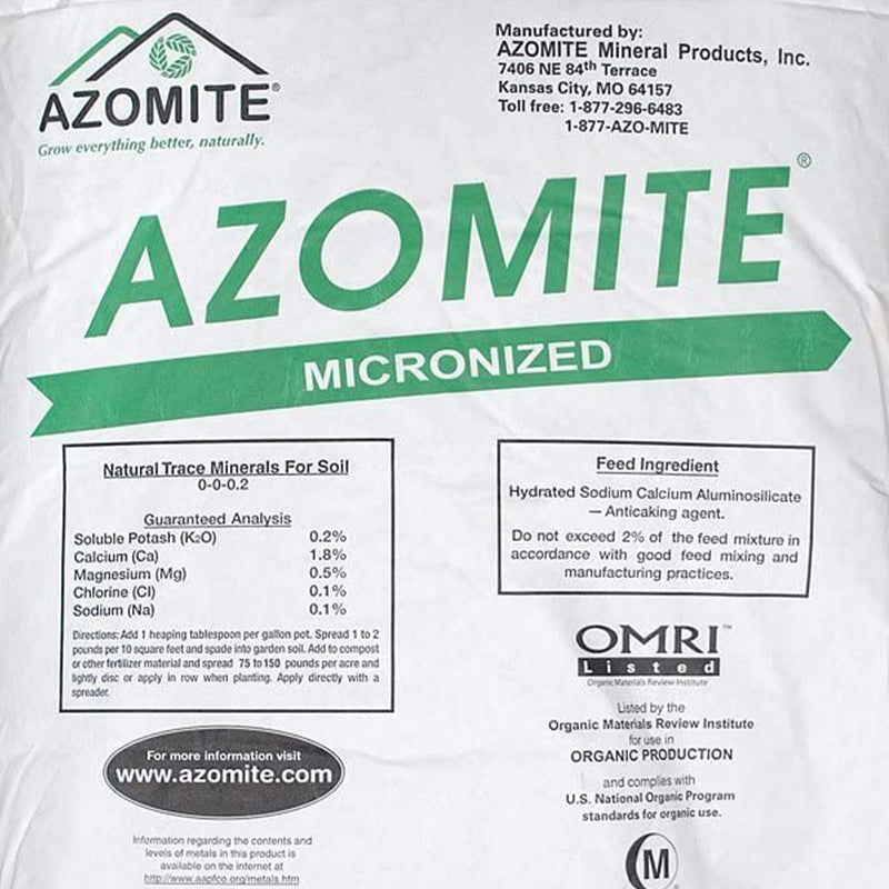 Azomite 44 lbs Micronized Organic Trace Mineral Soil Fertilizer Powder (5 Pack)