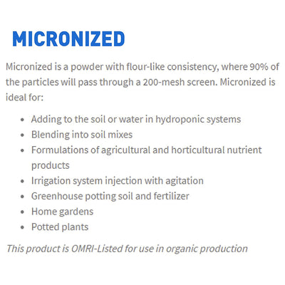 Azomite 44 lbs Micronized Organic Trace Mineral Soil Fertilizer Powder (5 Pack)
