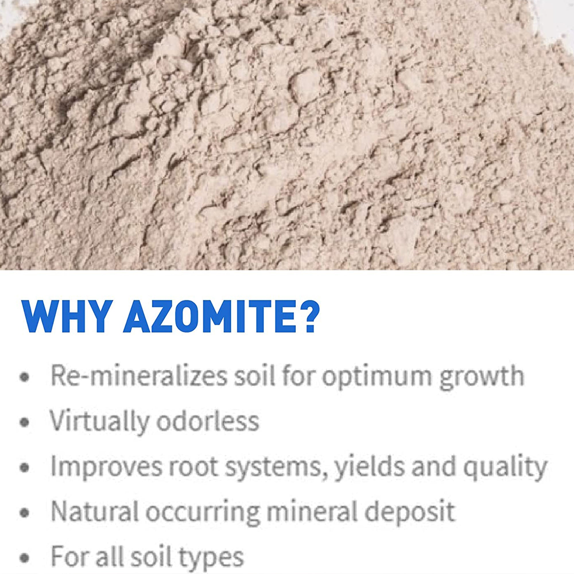 Azomite 44 lbs Micronized Organic Trace Mineral Soil Fertilizer Powder (5 Pack)