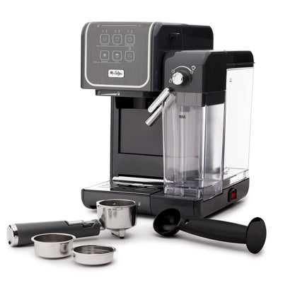 Mr. Coffee CoffeeHouse+ Espresso, Cappuccino, & Latte Maker, Grey (Open Box)