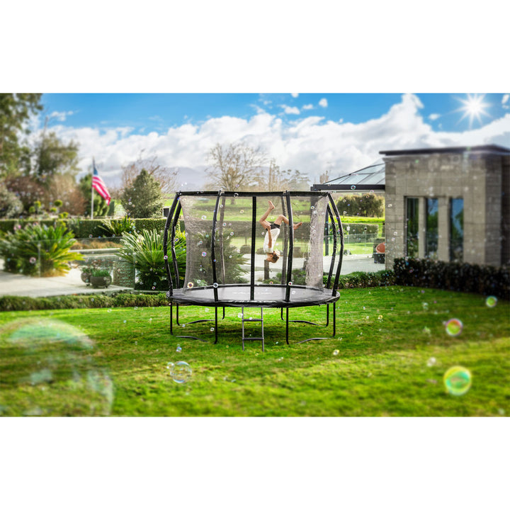 ALLSTAR 12' Trampoline for Kids Outdoor Backyard Play Equipment w/ Net & Ladder