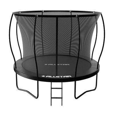JumpFlex ALLSTAR 10' Trampoline for Kids Outdoor Play Equipment w/Net & Ladder