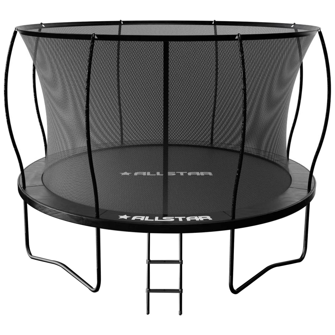 ALLSTAR 12' Trampoline for Kids Outdoor Backyard Play Equipment w/ Net & Ladder