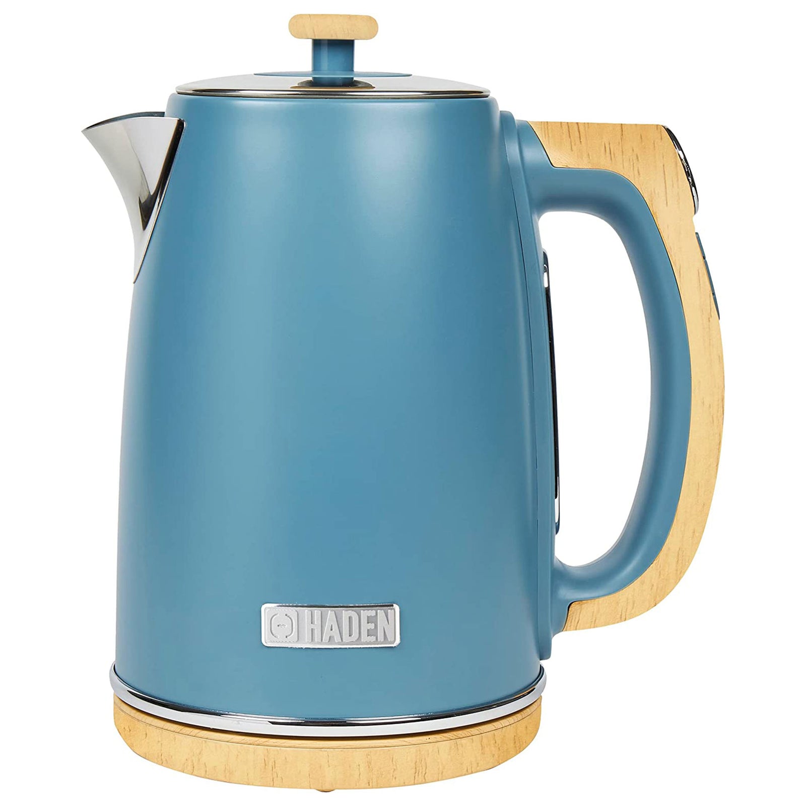 Haden 1.7L Stainless Steel Electric Kettle w/ LED Display, Stone Blue (Used) - VMInnovations