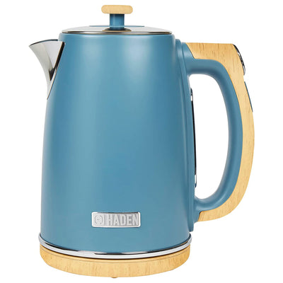Haden 1.7L Stainless Steel Electric Kettle w/ LED Display, Stone Blue (Used) - VMInnovations