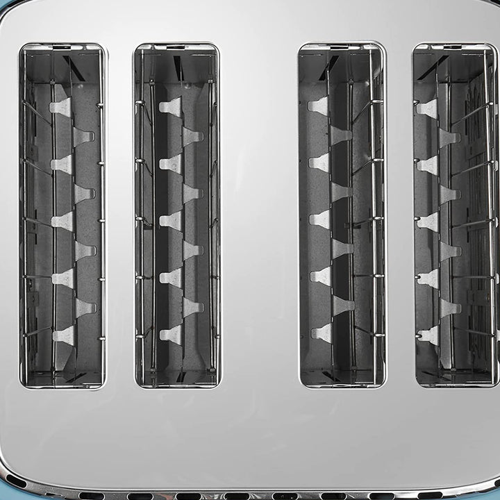 Dorchester 4 Slice Wide Slot Retro Toaster with Control Knob, Stone Blue (Used)