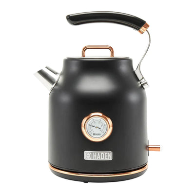 Haden Dorset 1.7L Steel Electric Kettle w/Auto Shut Off, Black/Copper(For Parts) - VMInnovations