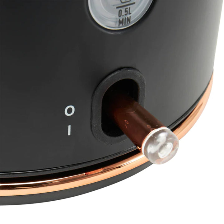 Haden Dorset 1.7 Liter Electric Water Kettle w/ 360-Degree Base, Black & Copper