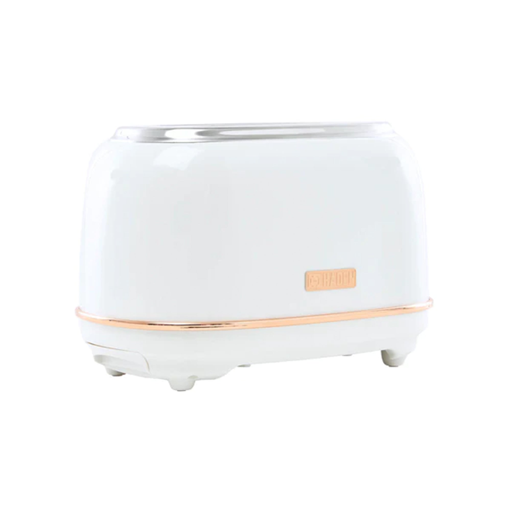Haden 2 Slice Wide Slot Toaster w/Removable Crumb Tray, Ivory/Copper (Used) - VMInnovations