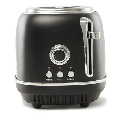 Haden Heritage 2 Slice Wide Slot Toaster w/Crumb Tray, Black/Chrome (Used) - VMInnovations