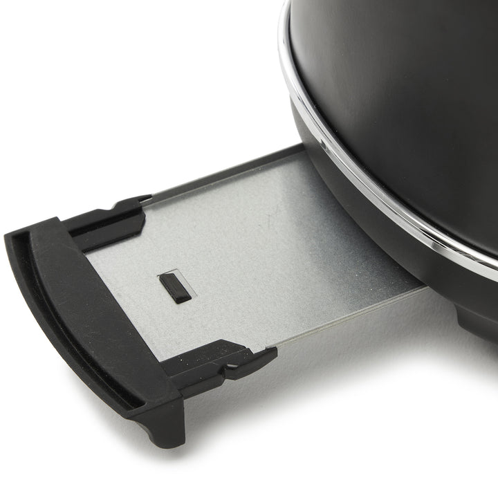 Haden Heritage 2 Slice Wide Slot Stainless Steel Toaster, Black & Chrome