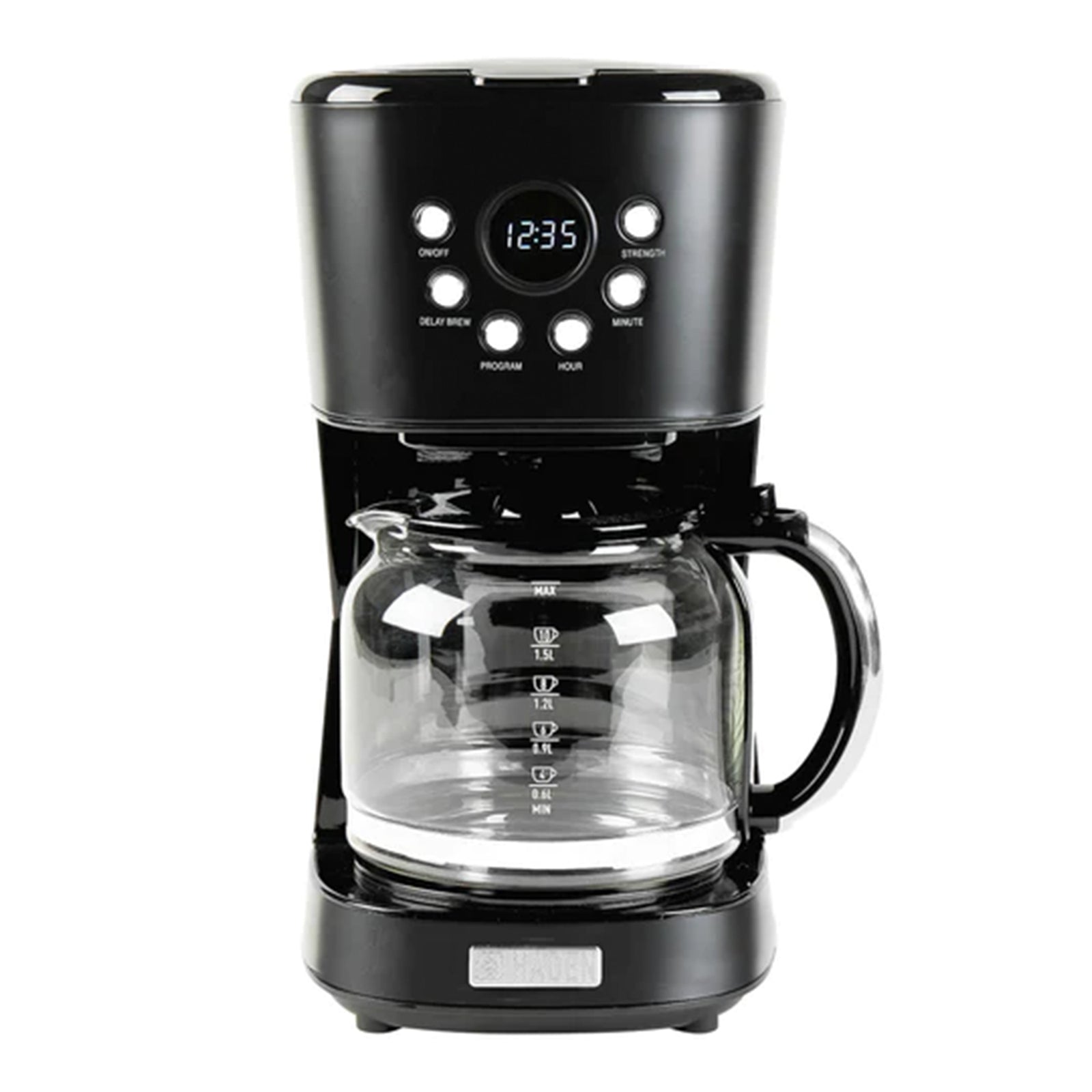 Haden Heritage 12 Cup Programmable Retro Coffee Maker Machine,Black/Chrome(Used) - VMInnovations