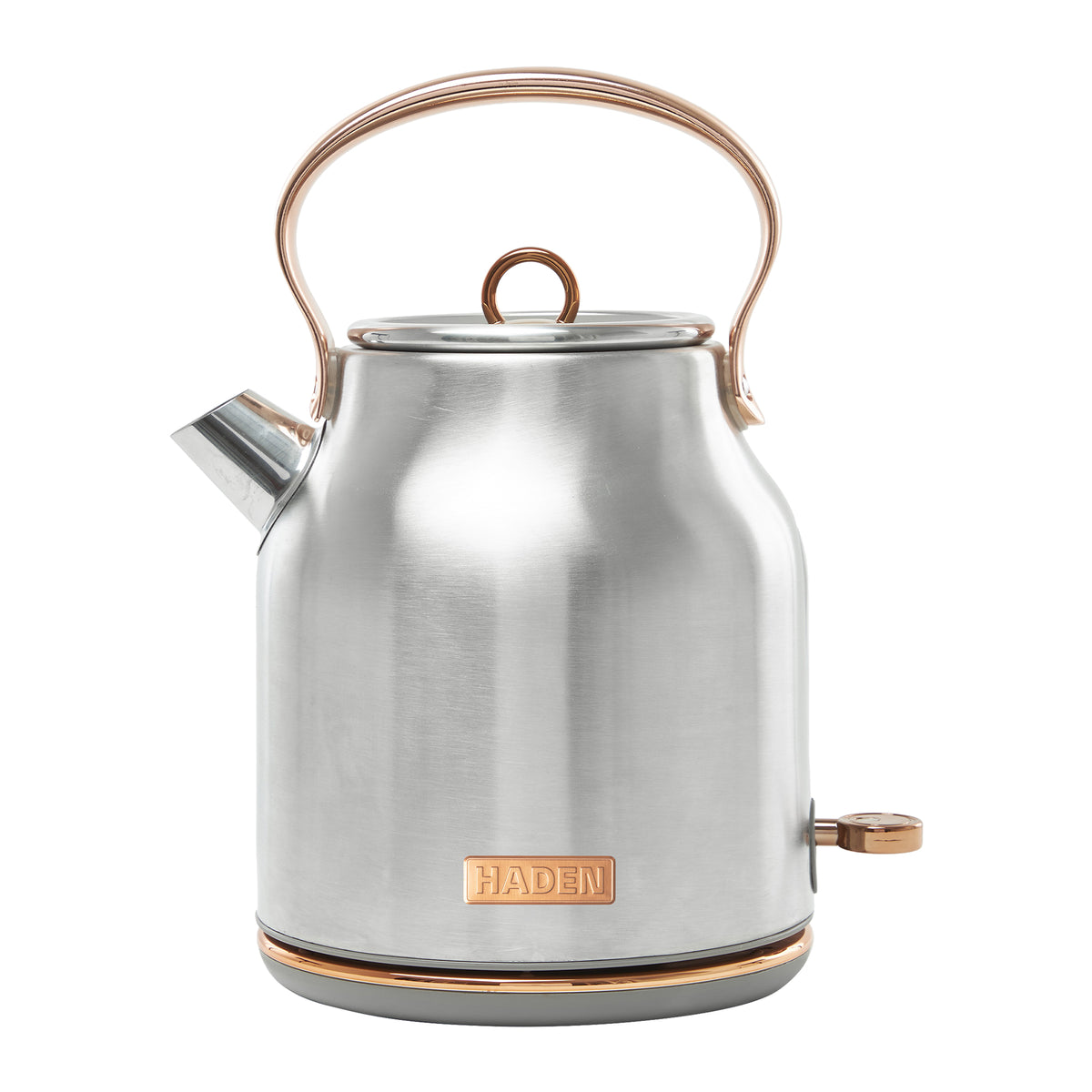 Haden Heritage 1.7L Stainless Steel Retro Electric Kettle, Steel/Copper(OpenBox)