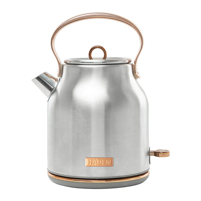 Haden Heritage 1.7L Stainless Steel Retro Electric Kettle, Steel/Copper(OpenBox)