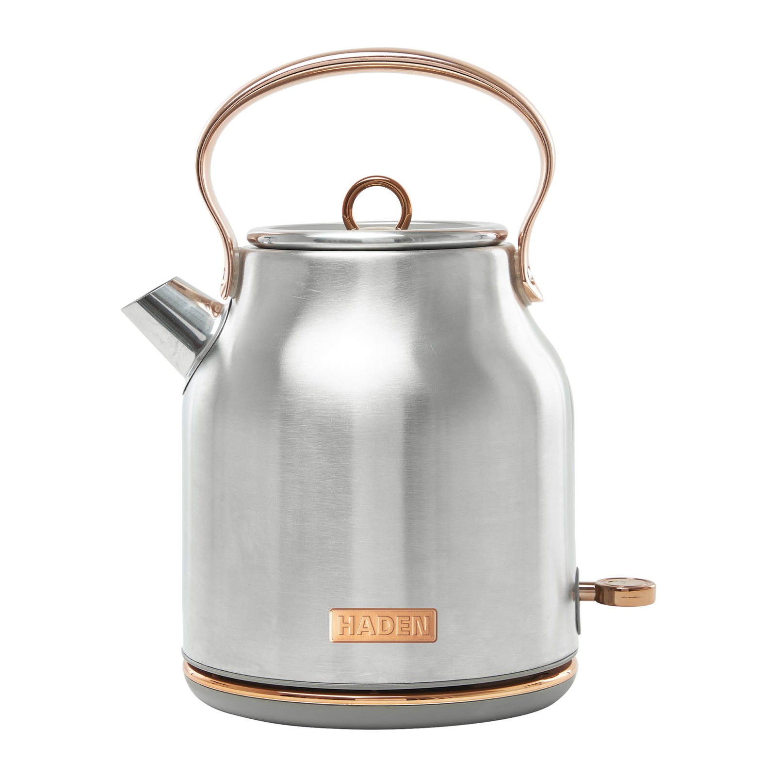 Haden Heritage 1.7L Stainless Steel Retro Electric Kettle, Steel/Copper(OpenBox) - VMInnovations