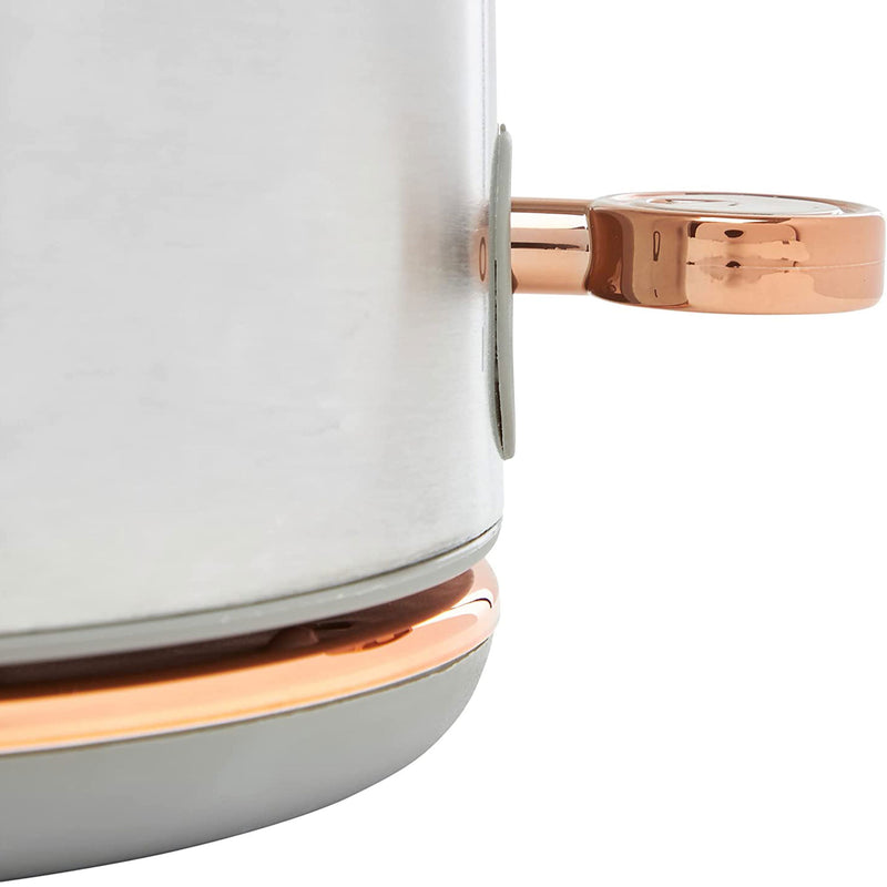 Haden Heritage 1.7L Stainless Steel Retro Electric Kettle, Steel/Copper (Used)