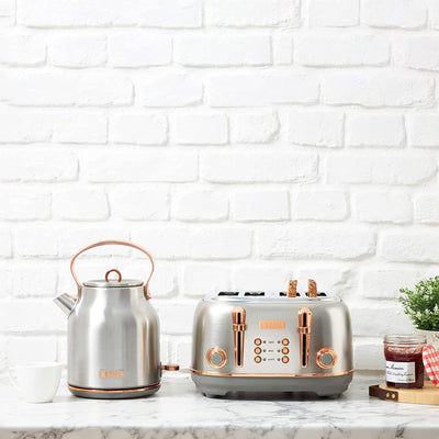 Haden 1.7 Liter Stainless Steel Electric Water Kettle, Steel & Copper(For Parts) - VMInnovations