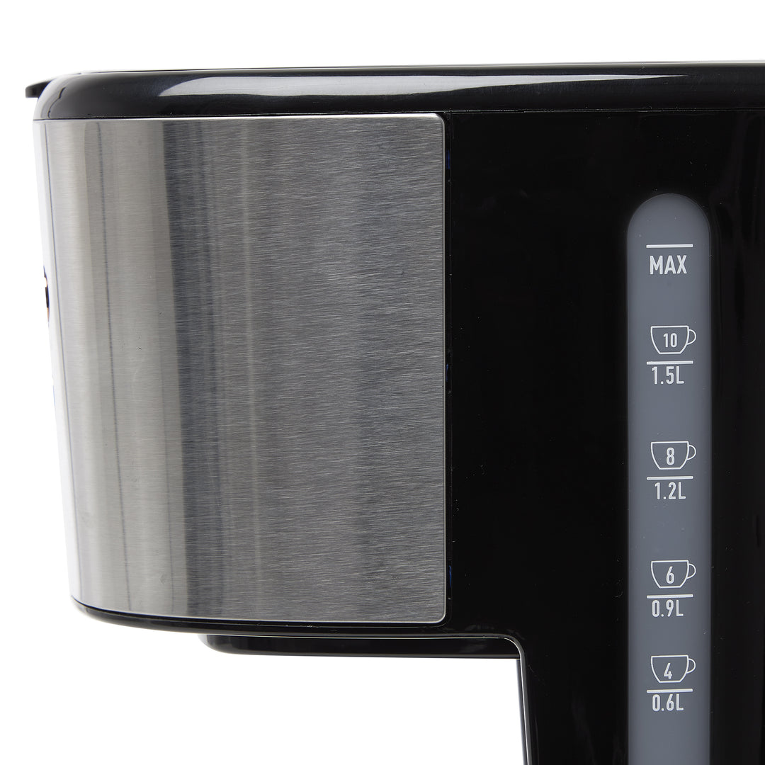 Haden Heritage 12 Cup Programmable Retro Coffee Maker, Steel/Copper (Open Box)