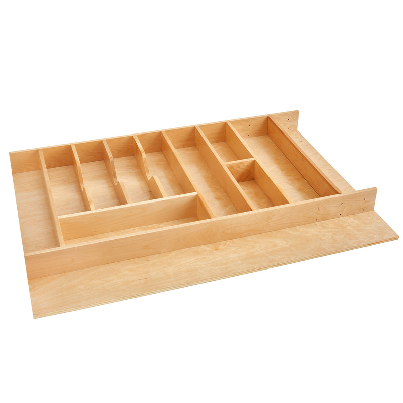 Rev-A-Shelf Wood Trim-to-Fit Drawer Organizer Insert, 33.13 x 22 In, 4WUTCT-36-1