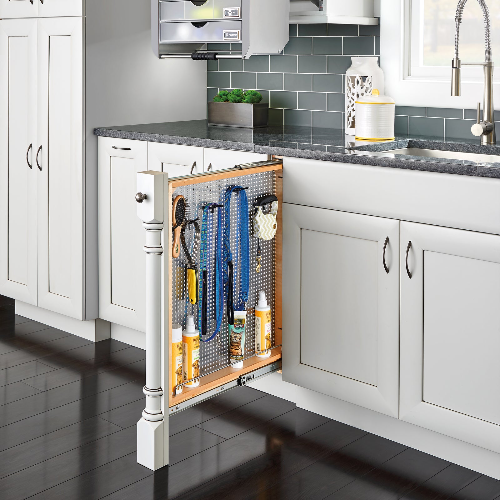 Rev-A-Shelf Pull Out Steel & Wood Wall Filler w/BB Soft Close, 434-BFBBSC-3SS - VMInnovations