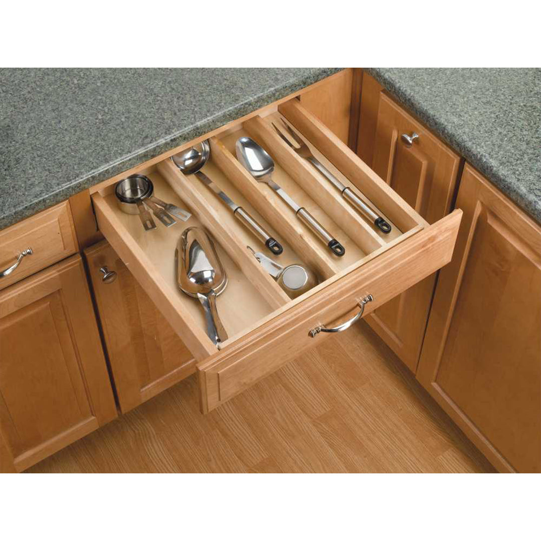 Rev-A-Shelf Wood Trim to Fit Drawer Organizer Insert, 18.46"W x 21.97"D, 4WUT-1