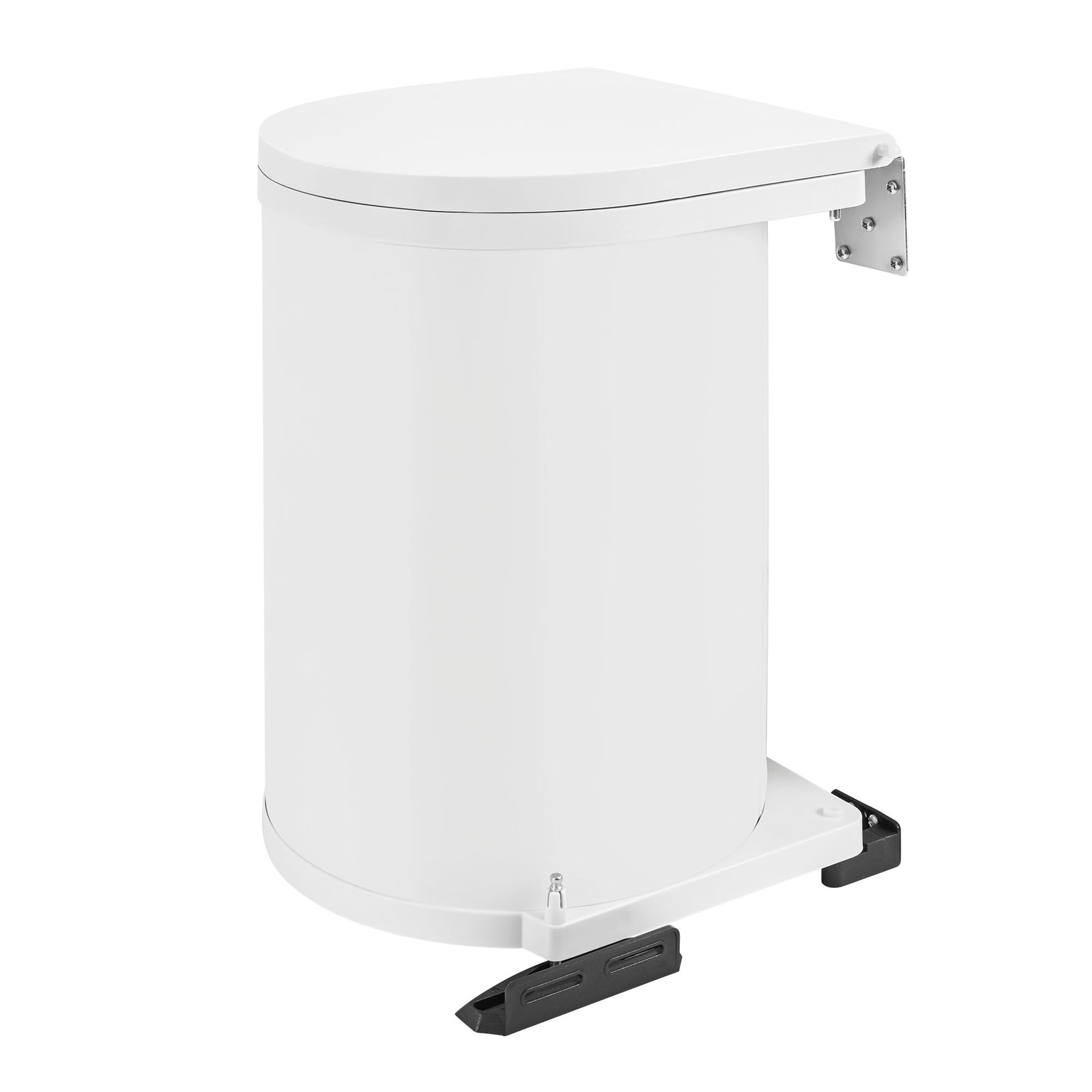 Rev-A-Shelf 15 L Pivot Out Under Sink Trash Can, White, 8-010412-15 - VMInnovations