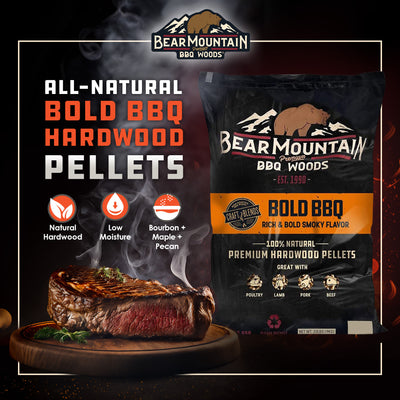 Bear Mountain BBQ Hardwood Bold Craft Blends Grill Smoker Pellets, 20 Pounds - VMInnovations