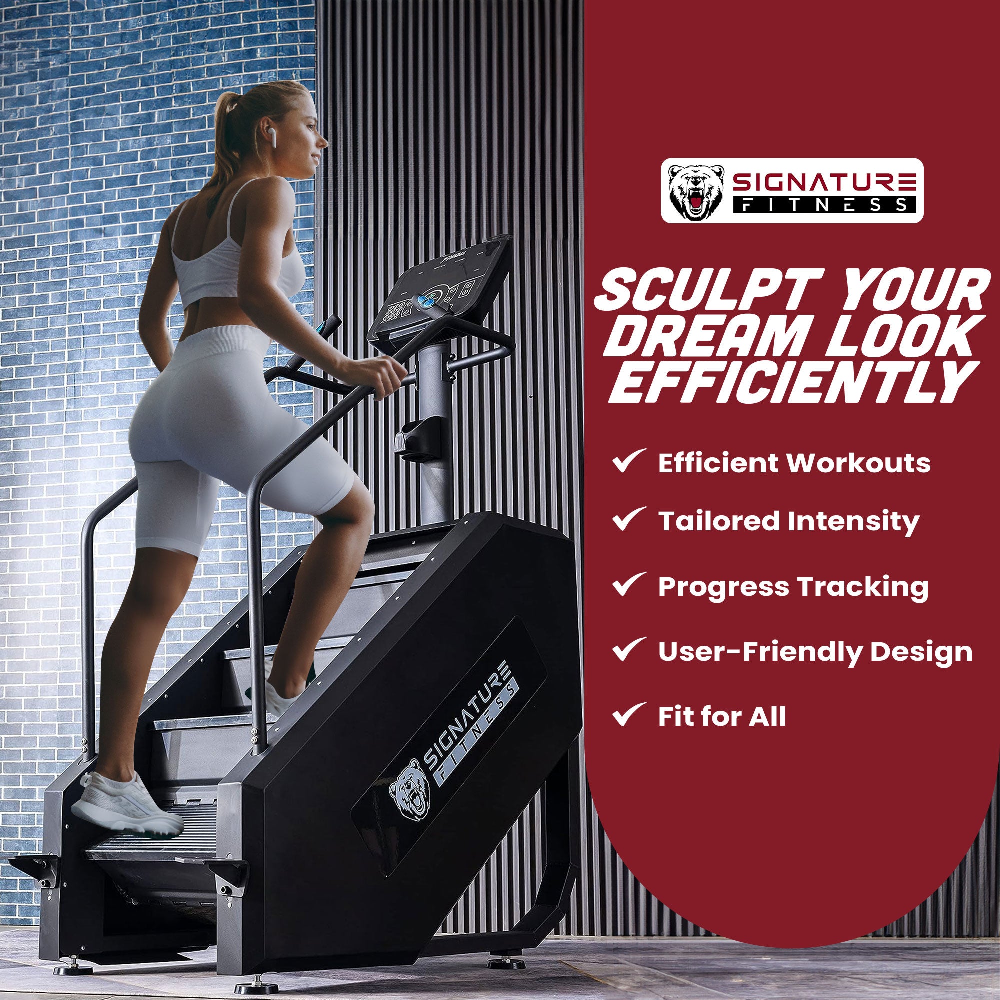Signature Fitness Continuous Climber Gym Equipment Stair Stepper (For Parts)