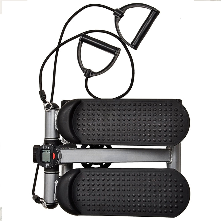 BalanceFrom Fitness Adjustable Mini Stepper with LCD Monitor & Resistance Bands