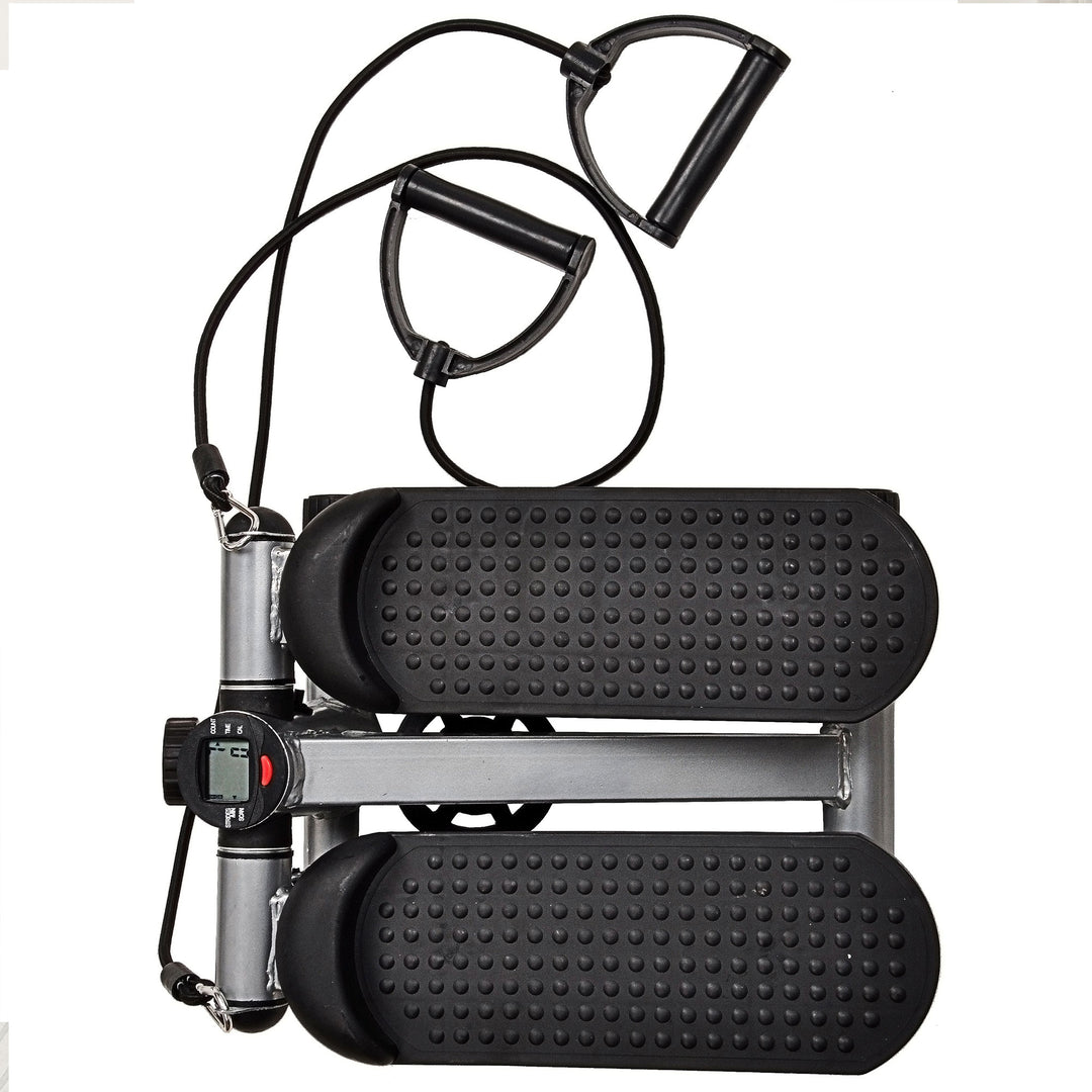 BalanceFrom Fitness Adjustable Mini Stepper w/LCD Monitor & Res Bands (Open Box) - VMInnovations