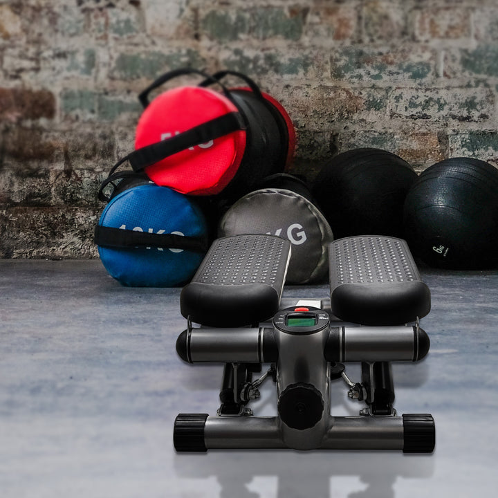 BalanceFrom Adjustable Mini Stepper with LCD Monitor & Resistance Bands (Used) - VMInnovations