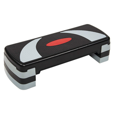 BalanceFrom Adjustable Workout Aerobic StepPlatform Trainer Gray/Black(Open Box) - VMInnovations