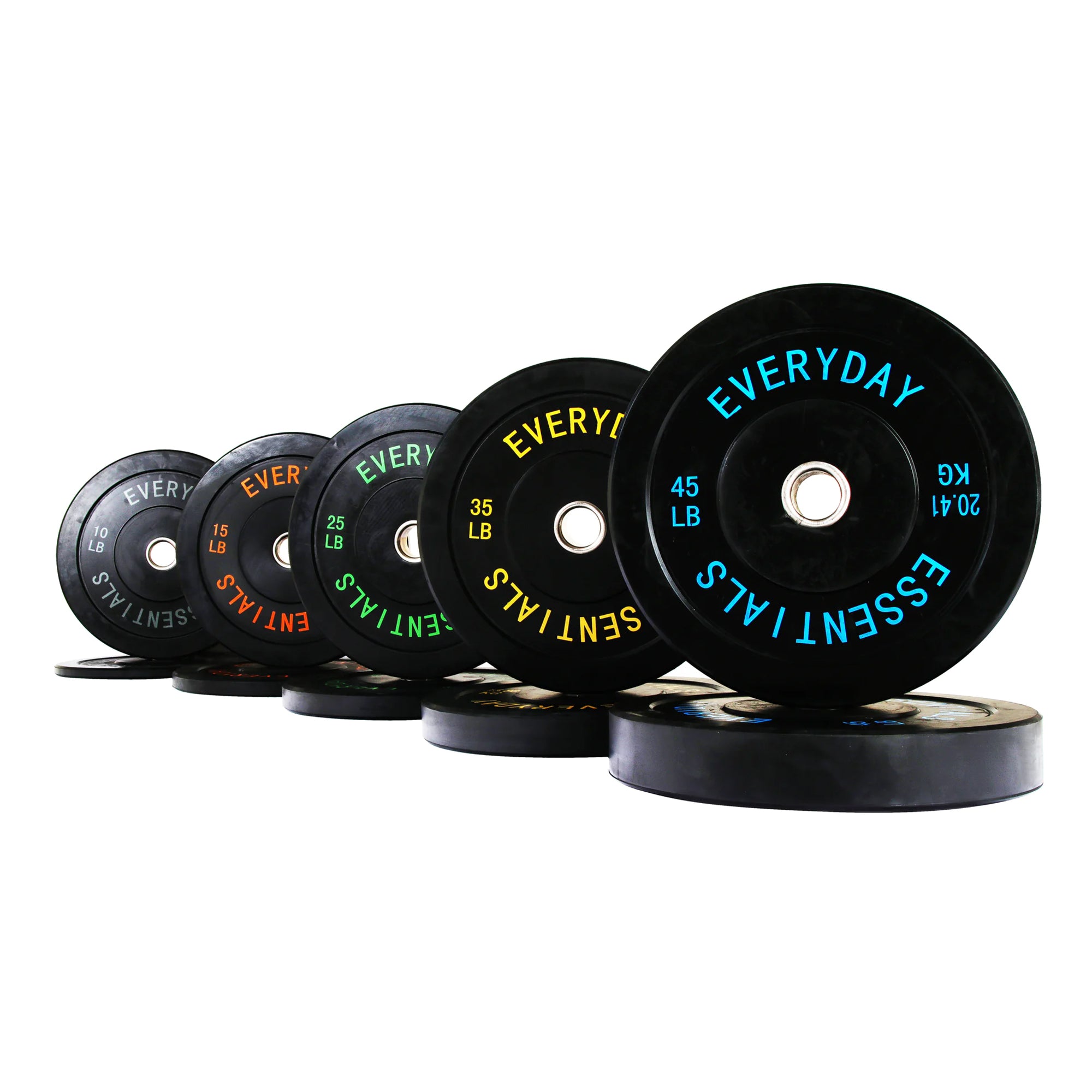 BalanceFrom Everyday Essentials 25 Pound Olympic Weight Plate, 1 Pair, Black - VMInnovations