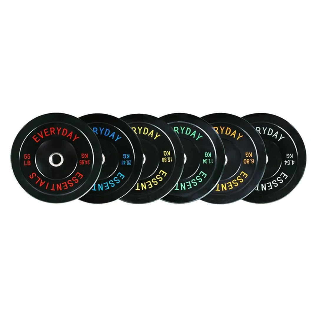 BalanceFrom Everyday Essentials 35lb Olympic Weight Plate, Pair, Black(Open Box)