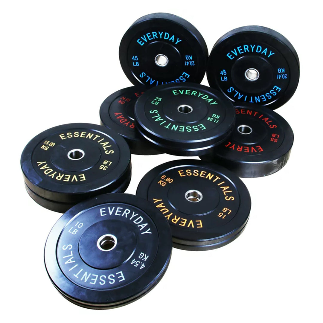 BalanceFrom Everyday Essentials 35lb Olympic Weight Plate, Pair, Black(Open Box)