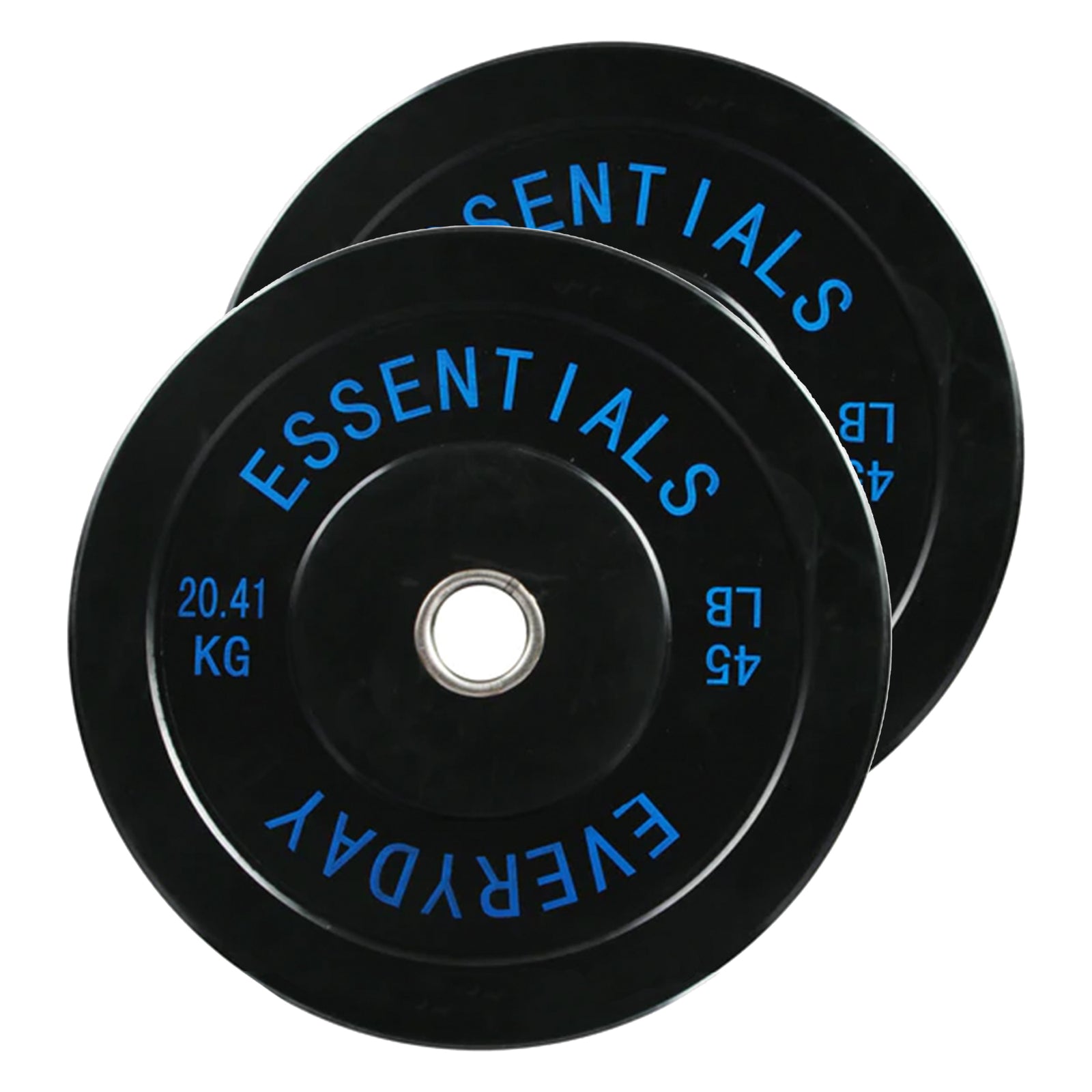 BalanceFrom Everyday Essentials 45Lb Olympic Weight Plate,Pair, Black (Open Box) - VMInnovations