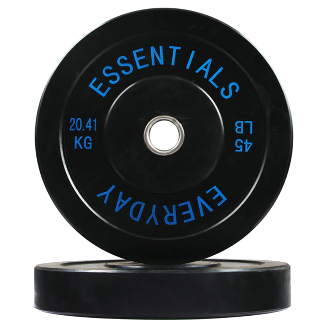BalanceFrom Everyday Essentials 45 Pound Olympic Weight Plate, 1 Pair, Black