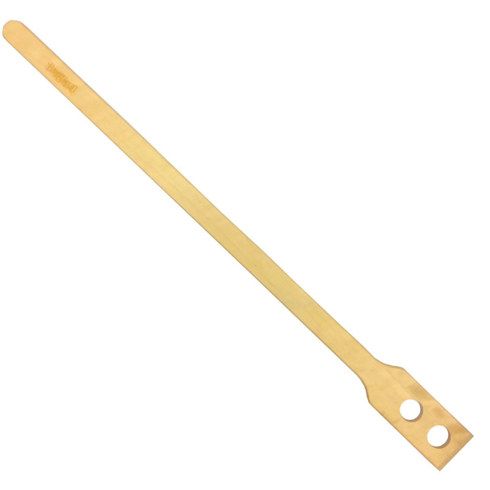 Bayou Classic 35.5 Inch Beech Wooden Mash Paddle with Beveled End and Mash Holes - VMInnovations