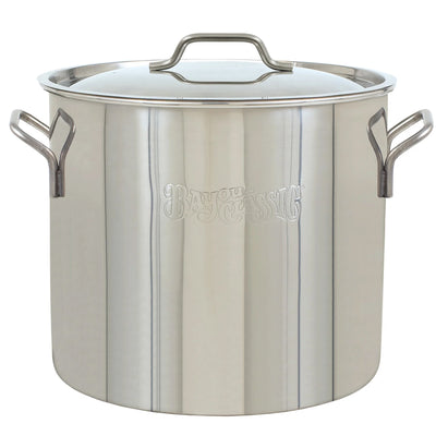 Bayou Classic 20 Qt Economy Stainless Steel Kettle Stock Pot w/ Domed Lid (Used)