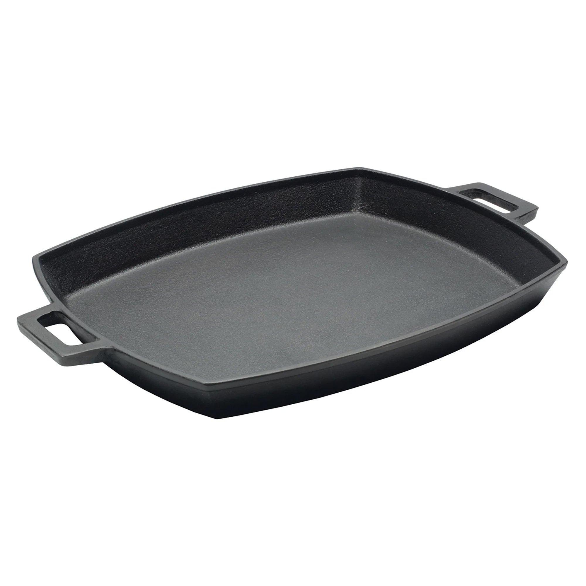 Bayou Classic 12 x 14 Inch Cast Iron Pan with Wide Loop Handles, Black (Used) - VMInnovations