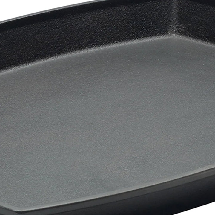 Bayou Classic 12"x14" Cast Iron Pan with Wide Loop Handles, Black (Open Box) - VMInnovations