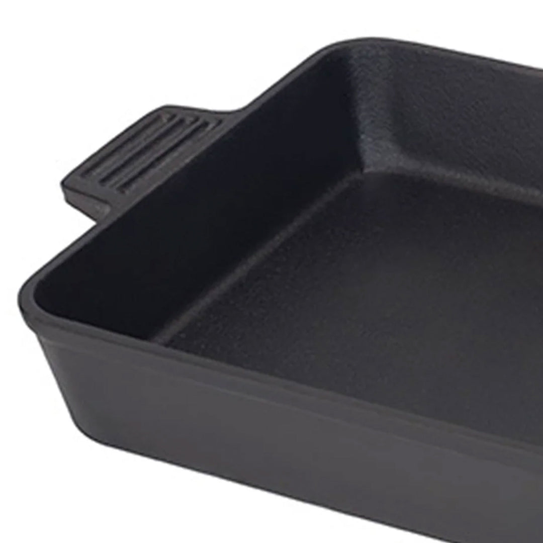 Bayou Classic 9x13 Inch Pre-Seasoned Cast Iron Cake Pan Casserole Bakeware Dish