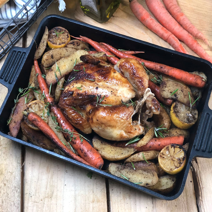 Bayou Classic 9x13" Pre-Seasoned Cast Iron Cake Pan Casserole Dish (Used) - VMInnovations