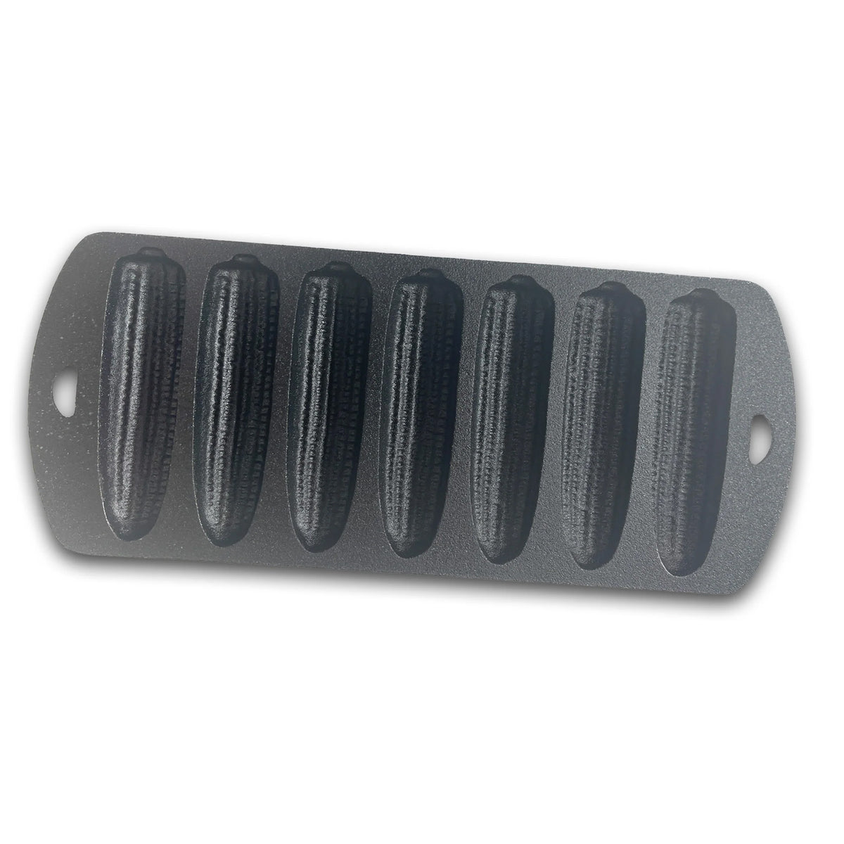 Bayou Classic 12x5" Heavy Duty Cast Iron Cornbread Pan with 7 Molds, Black(Used)