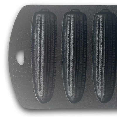 Bayou Classic 12"x5" Heavy Duty Cast Iron Pan w/7 Molds, Black (Open Box) - VMInnovations