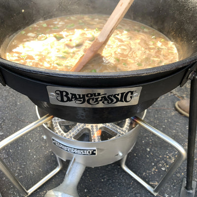 Bayou Classic 22" Stainless Banjo Cooker w/ Broad Flame for Outdoors (Open Box) - VMInnovations